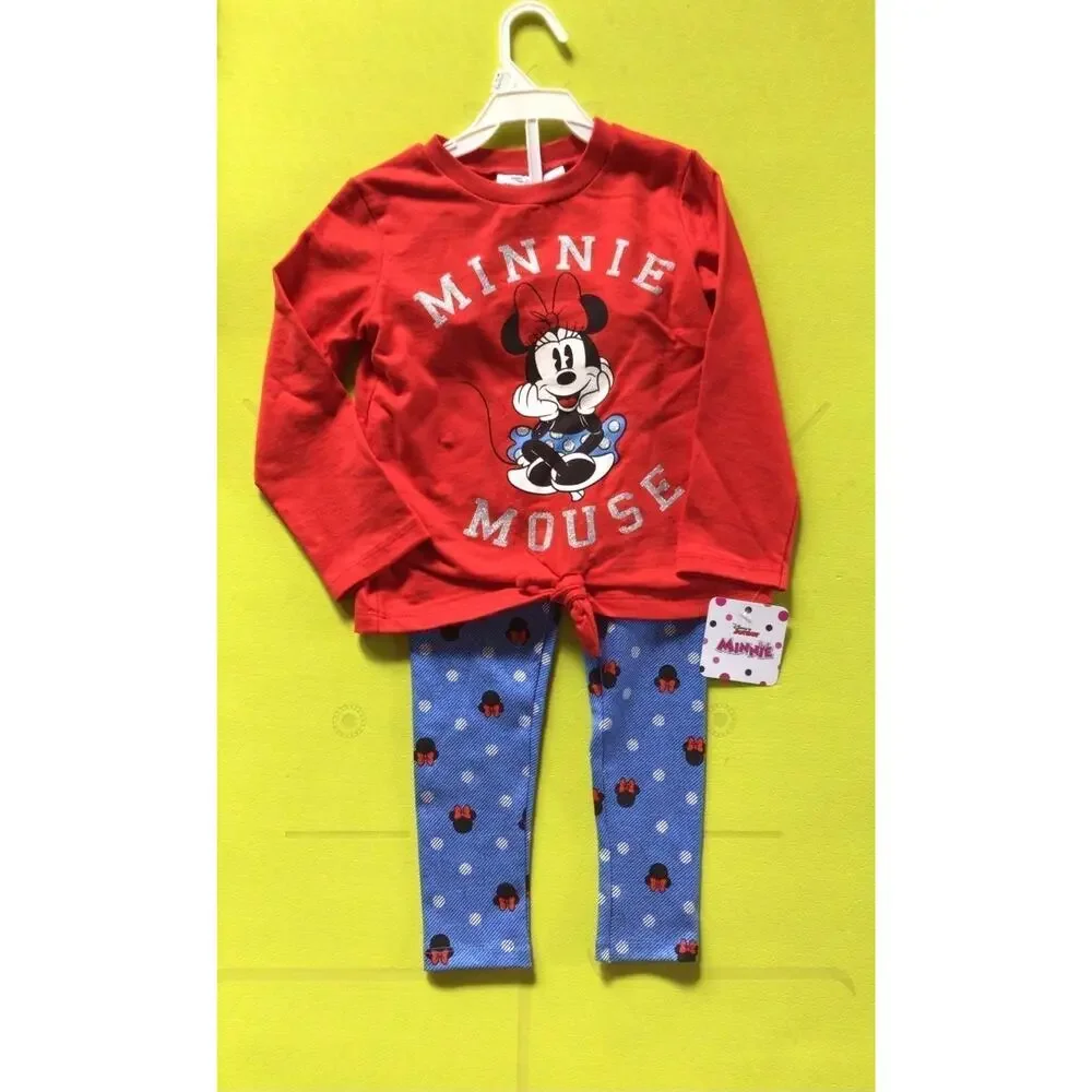 NWT❤️Minnie Mouse girls cotton set sz4T